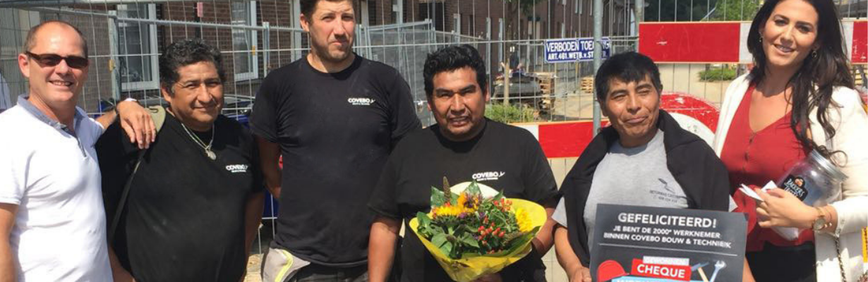 2000e uitzendkracht Covebo Bouw & Techniek