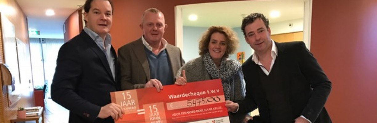 Ronald McDonald huis ontvangt cheque van Covebo